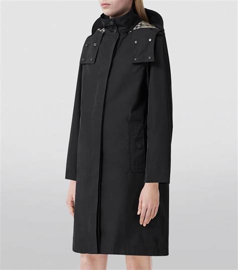 burberry hooded car coat|Burberry plaid wool coat women.